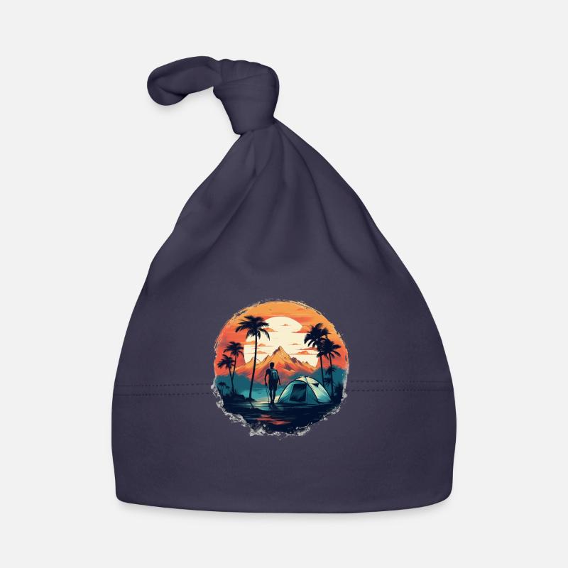 Adventure Patch - Organic Baby Cap - navy