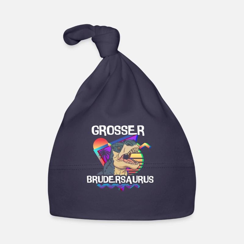 Grand frère Saurus T-Rex Dino Bonnet bio Bébé