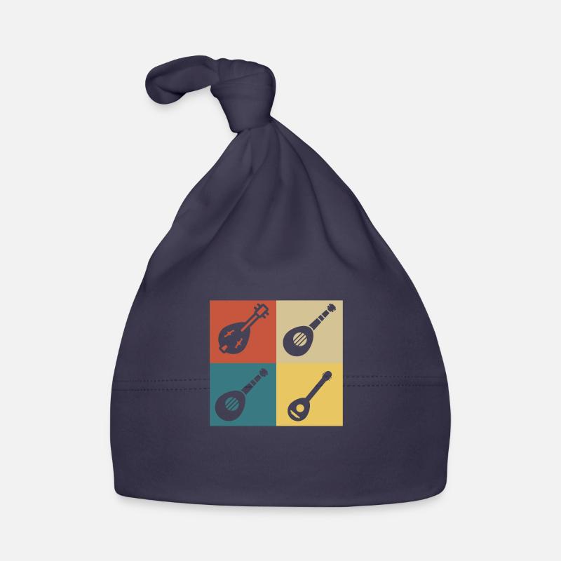 Retro-Vintage-Mandoline Baby Bio-Mütze