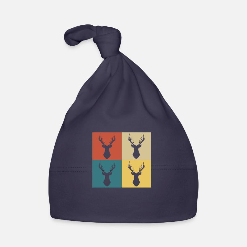 cerf vintage rétro Bonnet bio Bébé