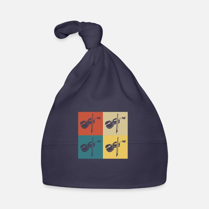 Retro Vintage Geige Baby Bio-Mütze