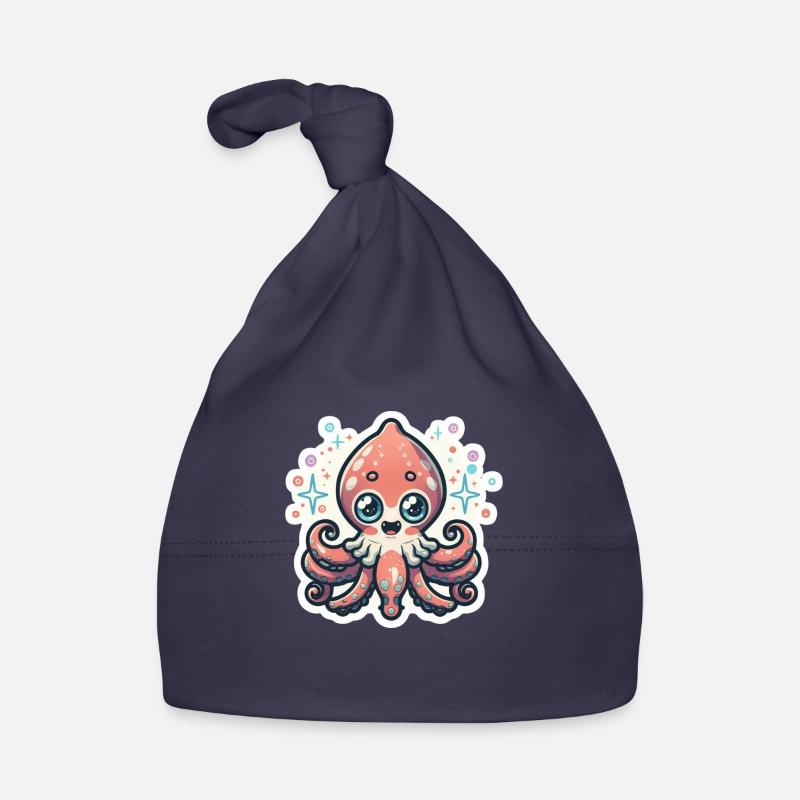 Squid Lover Organic Baby Cap