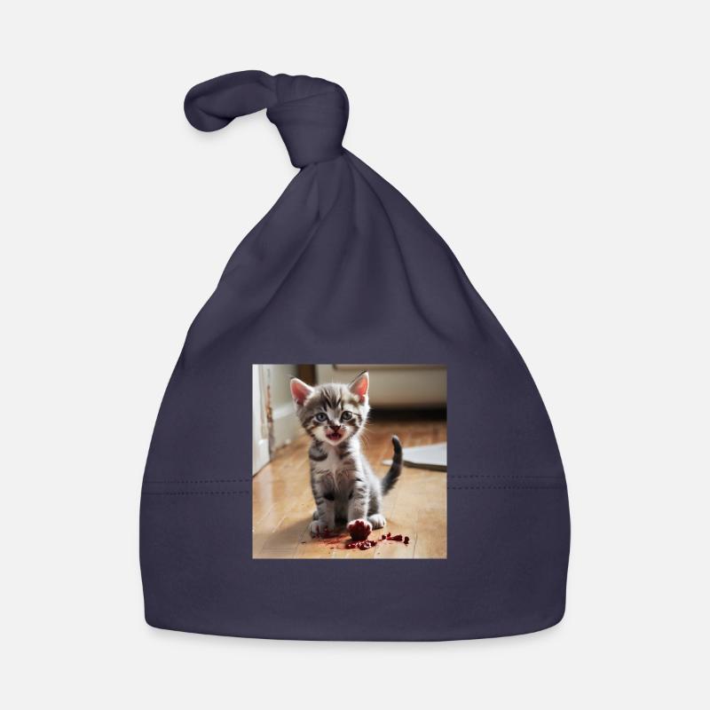 murder kitten Organic Baby Cap