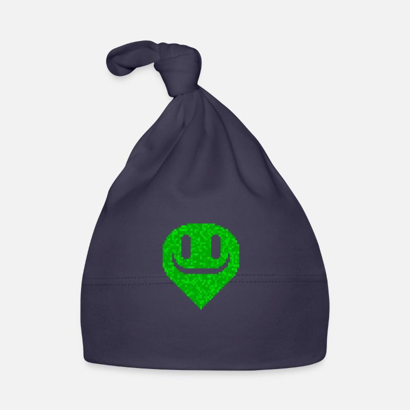 Vivi le joyeux - Bonnet bio Bébé - marine