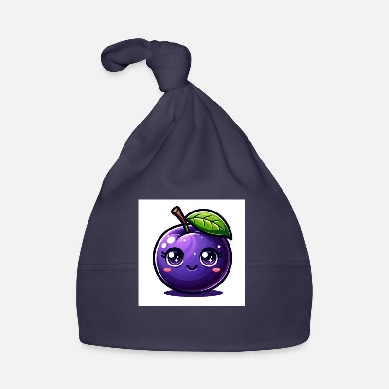 Violet prune Bonnet bio Bébé