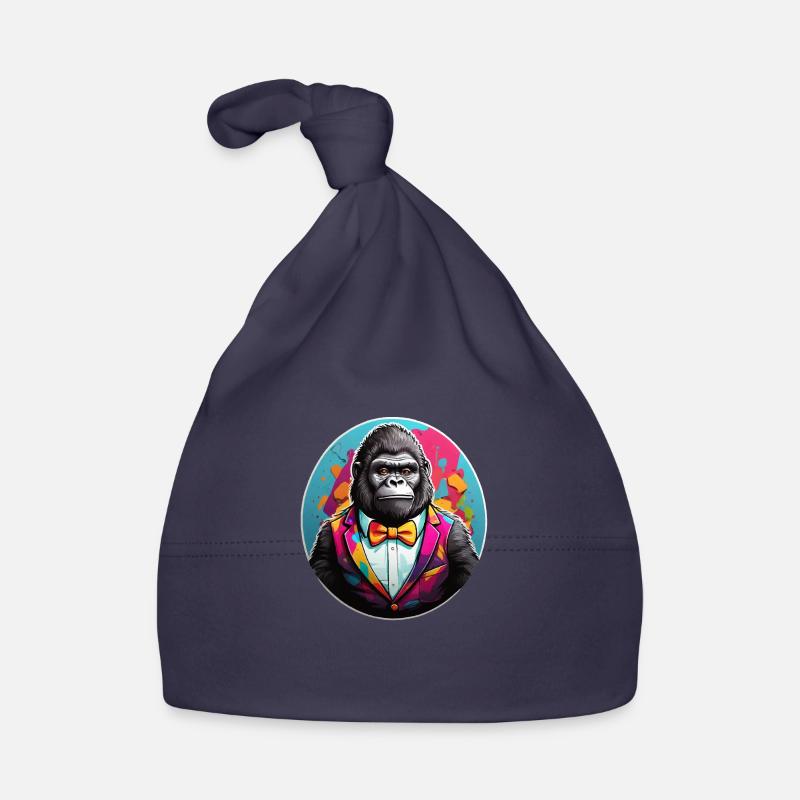 Funny Comic Gorilla Organic Baby Cap
