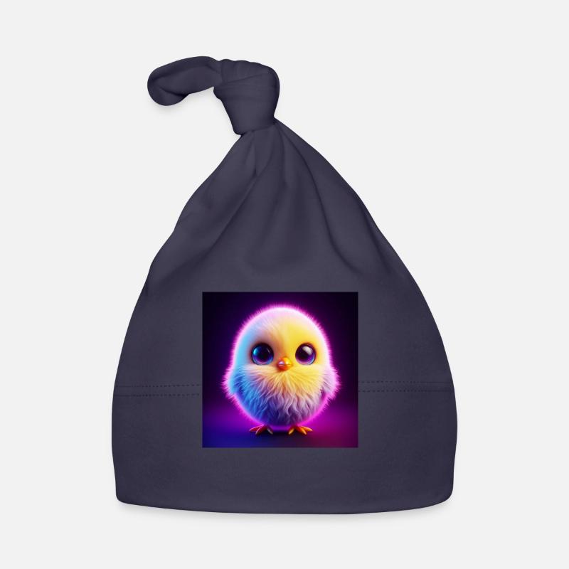 Chick 3D Hyperrealism Pastel Colors Organic Baby Cap