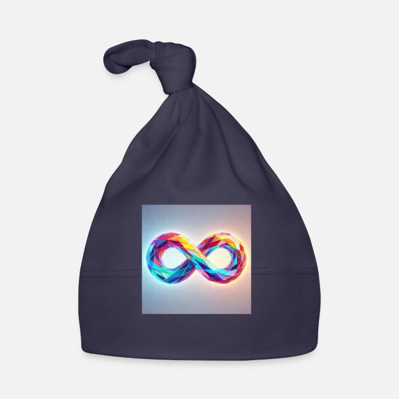 Infinity, prism rainbow Organic Baby Cap