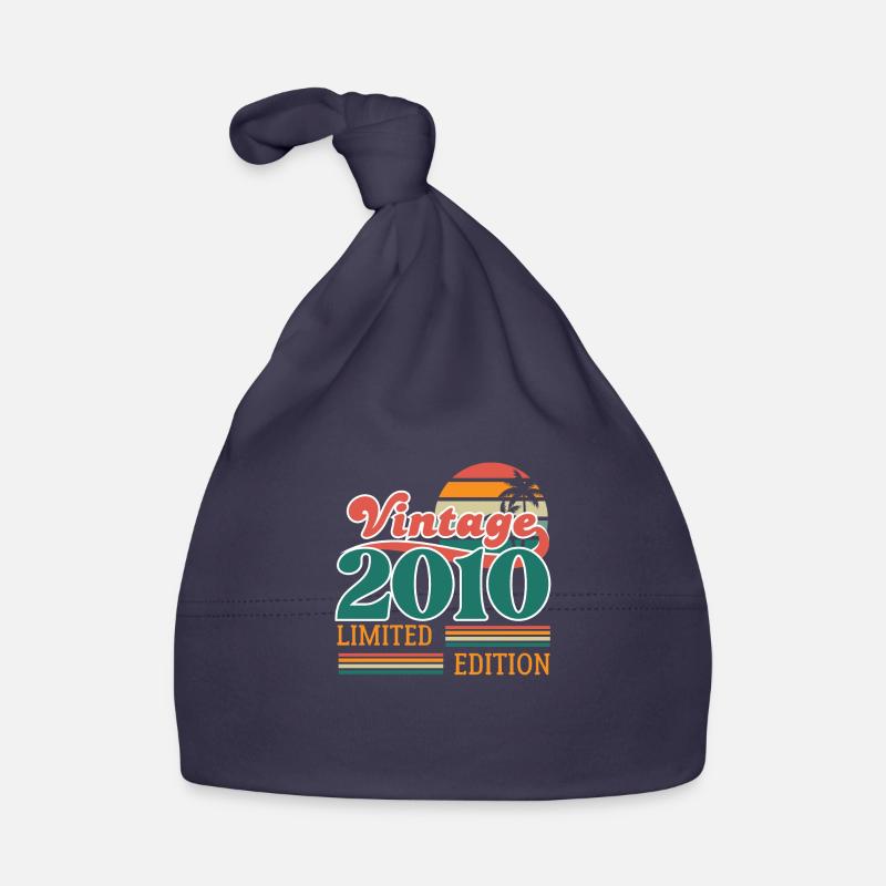 Vintage 2010 édition limitée - Bonnet bio Bébé - marine