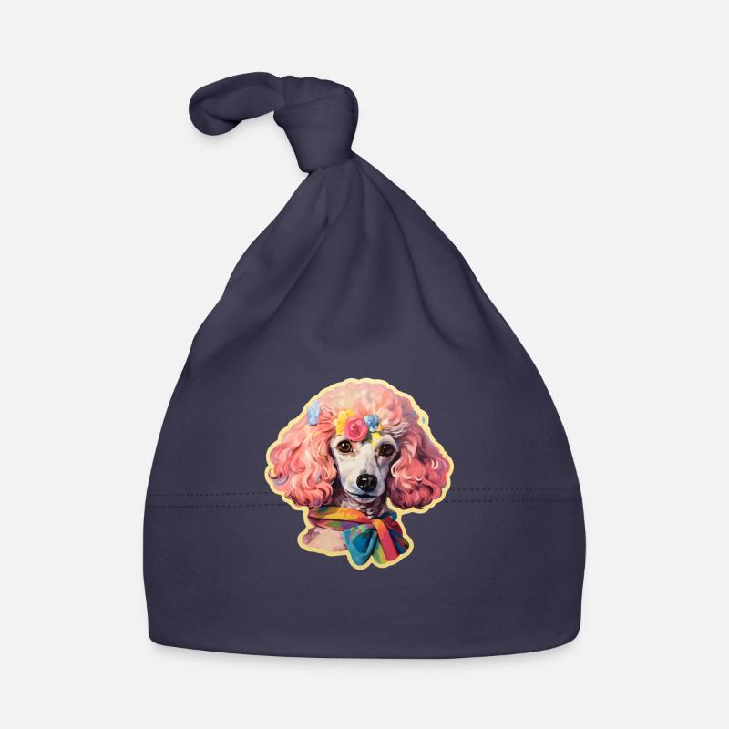 Tête de caniche avec accessoires Bonnet bio Bébé