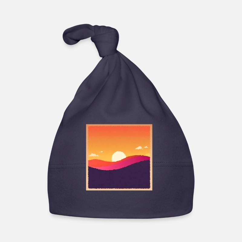 Coucher et lever du soleil Bonnet bio Bébé