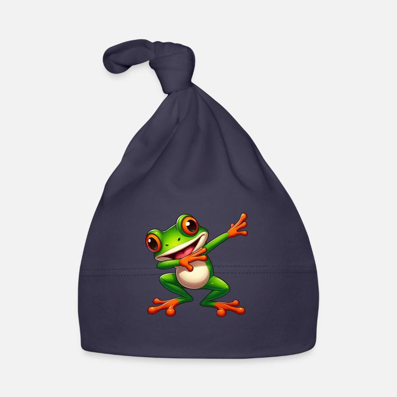 Cool Frog Dabbing Toad Style Organic Baby Cap