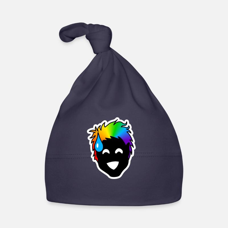 Nervous, Uncertain Laughter : Sticky Queer Pride Organic Baby Cap