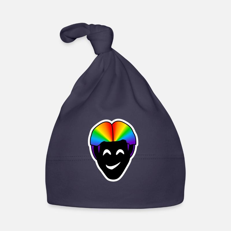 Lächeln glücklich : Sticky Queer Pride - Baby Bio-Mütze - Navy
