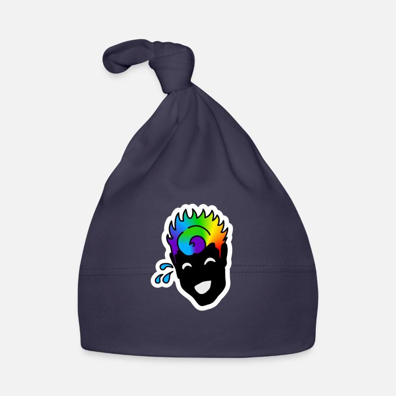 Laughing mao : Sticky Queer Pride Organic Baby Cap