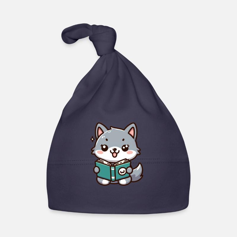 Der lese Wolf Baby Bio-Mütze