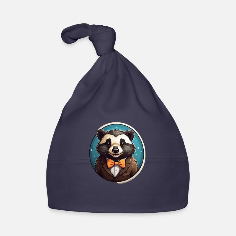 Funny Panda Bear Organic Baby Cap