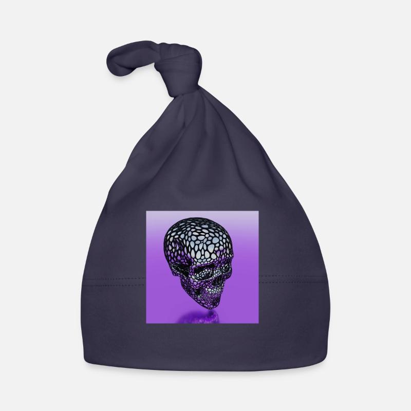 CRANE POURPRE - Bonnet bio Bébé - marine