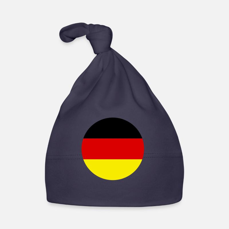 Flag Germany Germany Three Colors Vector Round Organic Baby Cap