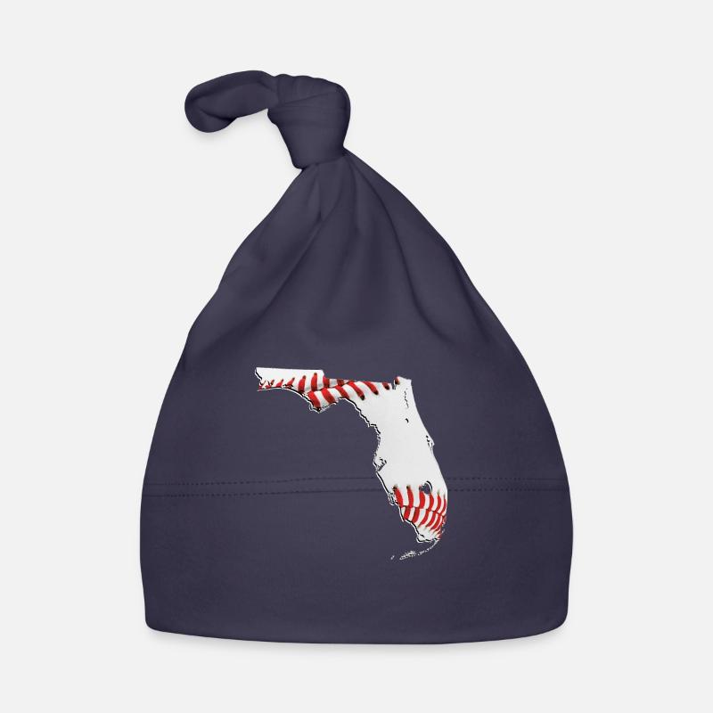Carte du vrai baseball en Floride Bonnet bio Bébé