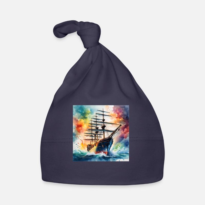 Sailing ship Organic Baby Cap