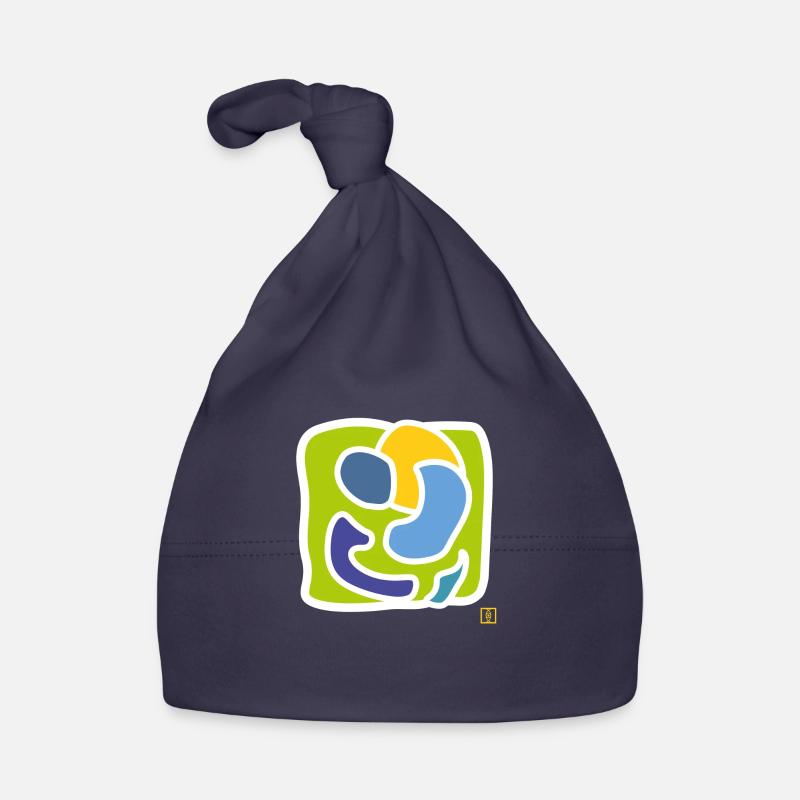 ensemble - Bonnet bio Bébé - marine