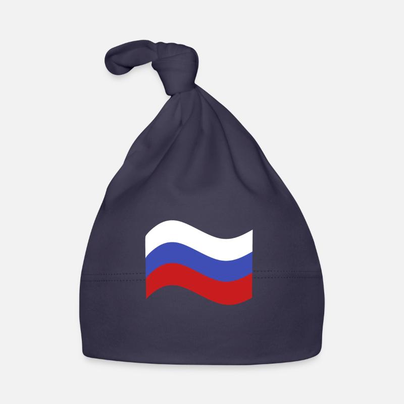 Drapeau de la Russie Bonnet bio Bébé