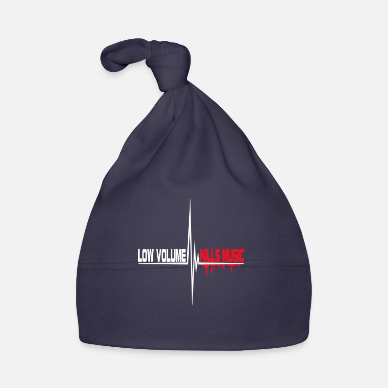 Low Volume Kills Music Pulse Heartbeat Frequency Organic Baby Cap