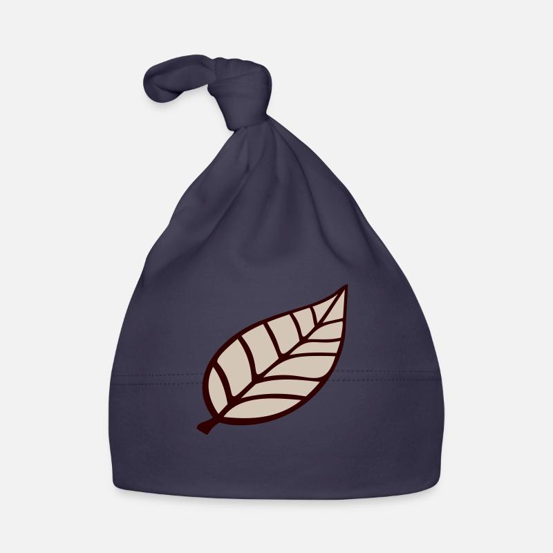 Kleines Hübsches Blatt Braunes Öko Baum Blättchen Baby Bio-Mütze