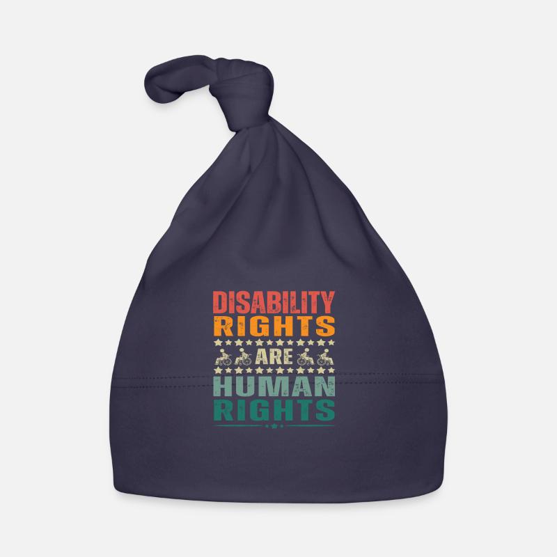 Disability Rights Are Human Rights Organic Baby Cap