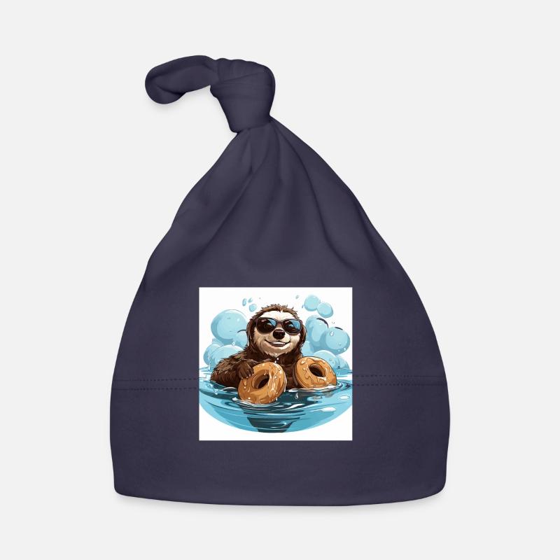 Der Koffeinschwimmer Baby Bio-Mütze