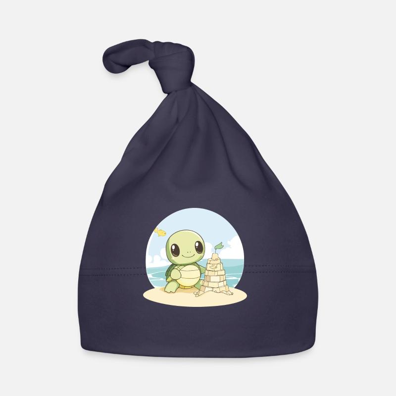 Conception de tortue Bonnet bio Bébé