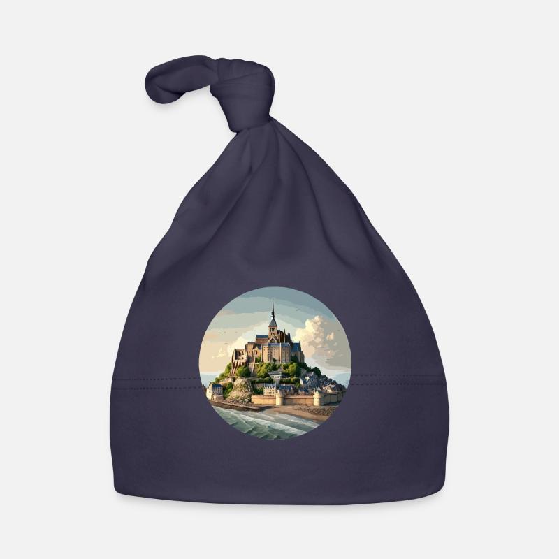 Mont Saint Michel Normandy Organic Baby Cap