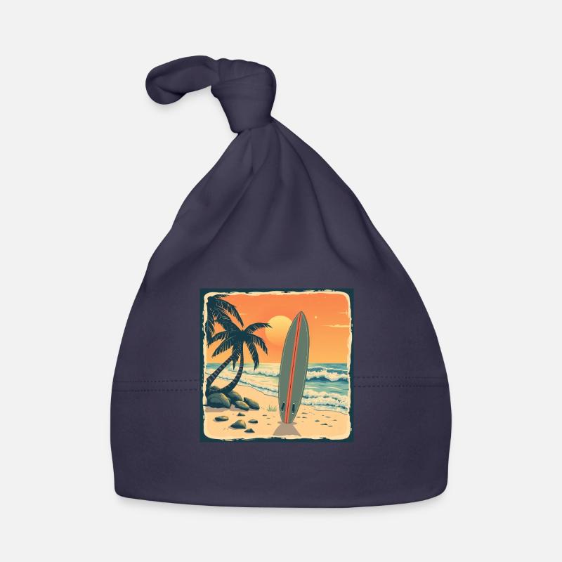 Endless Summer – Retro Surf Vibes Baby Bio-Mütze