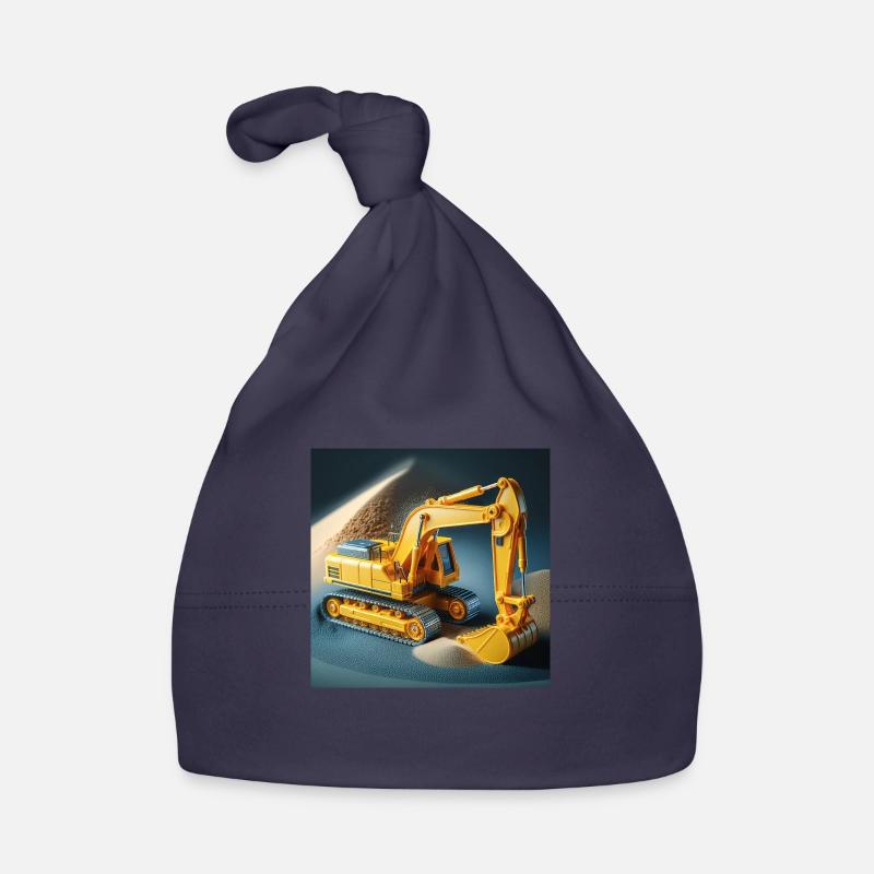 Excavatrice jouet avec sable / tas de sable et gravier Bonnet bio Bébé
