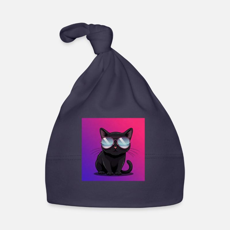 Chat cool avec des lunettes de soleil Bonnet bio Bébé