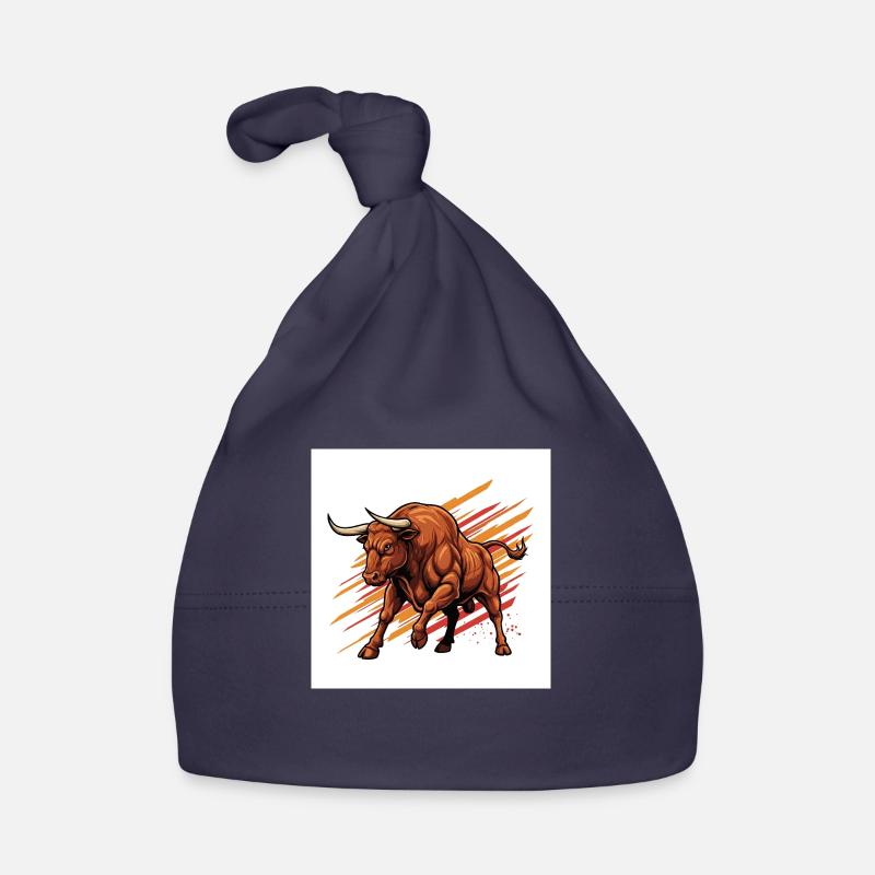 Taureau - Marché Boursier - Succès - Forte performance Bonnet bio Bébé