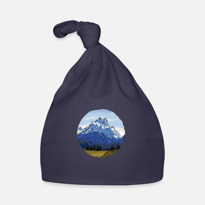Die Berge Neuseelands Baby Bio-Mütze
