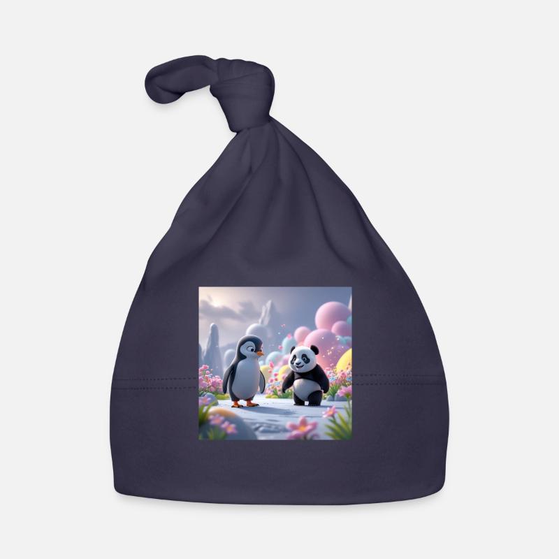 BEAR AND THE PENGUIN Organic Baby Cap