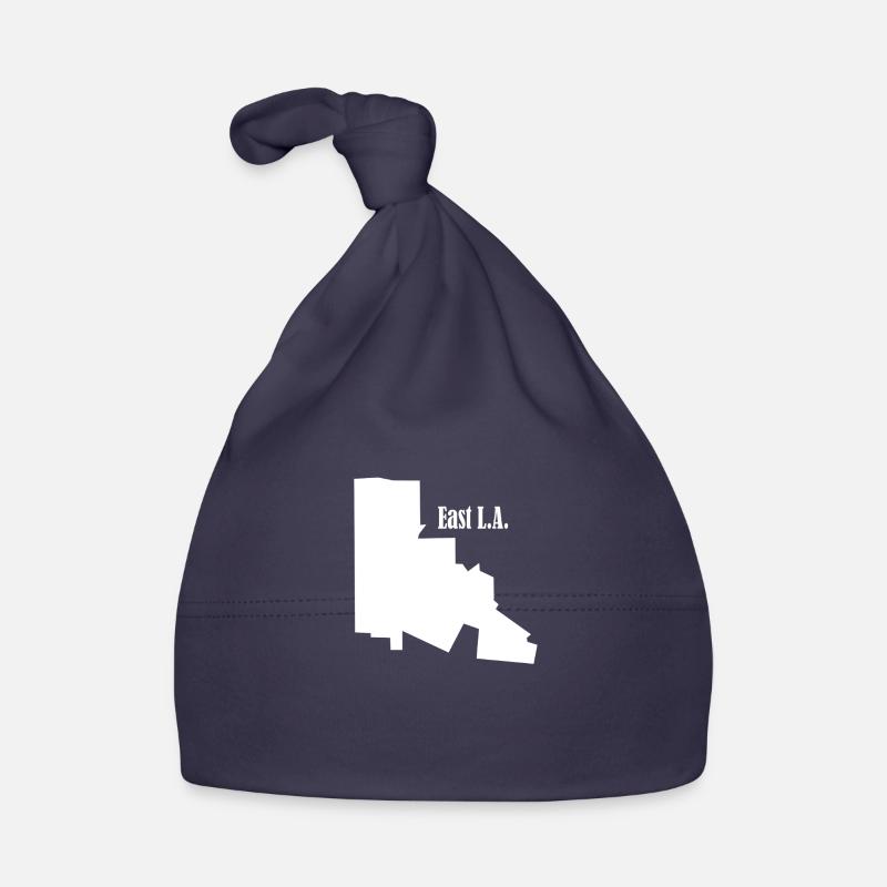 EAST L.A. Blanc - Bonnet bio Bébé - marine