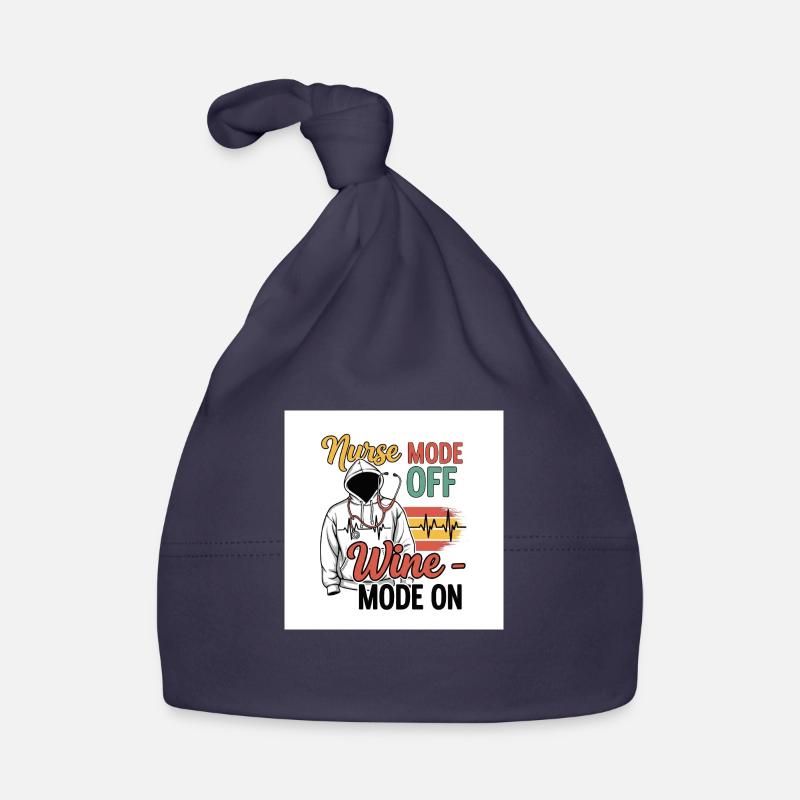 Infirmière en congé - Bonnet bio Bébé - marine