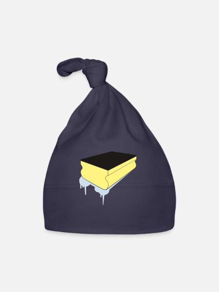 clean_schwamm - Baby Bio-Mütze - Navy - Vorne