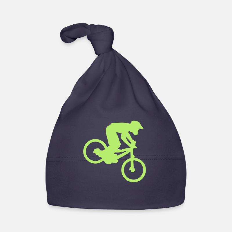 DOWNHILL MOUNTAIN BIKER Organic Baby Cap