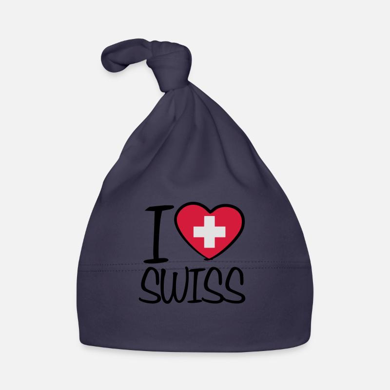 Made In Swiss Design - Bonnet bio Bébé - marine