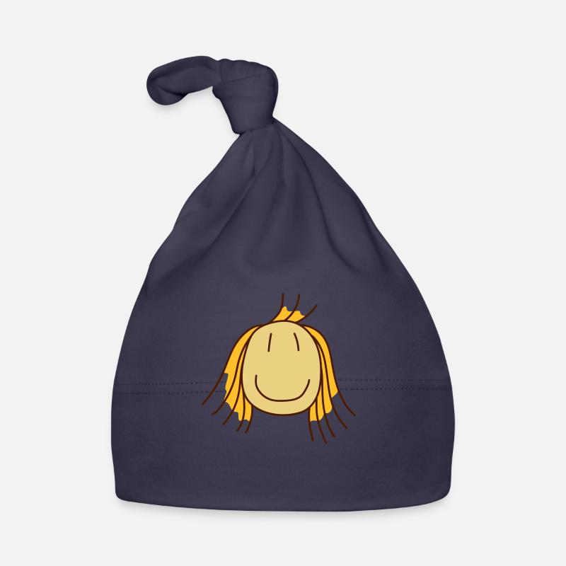 clipart Maedchen mit blonden Haaren Baby Bio-Mütze