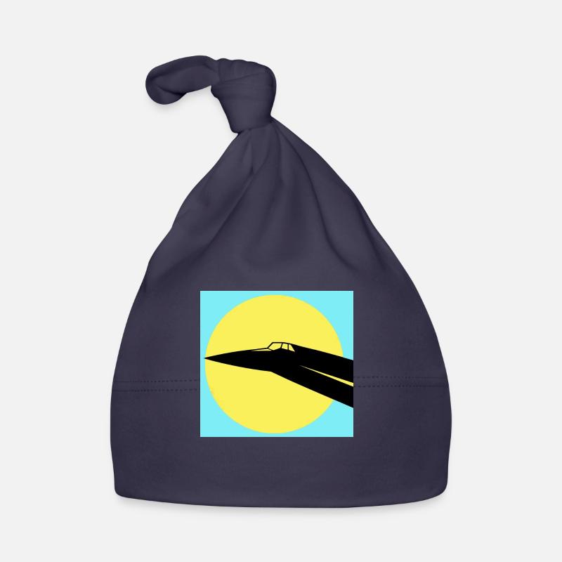 Concorde et soleil - Bonnet bio Bébé - marine