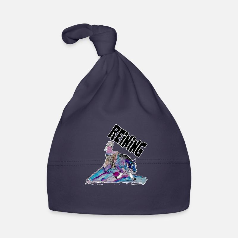 REINING - Bonnet bio Bébé - marine