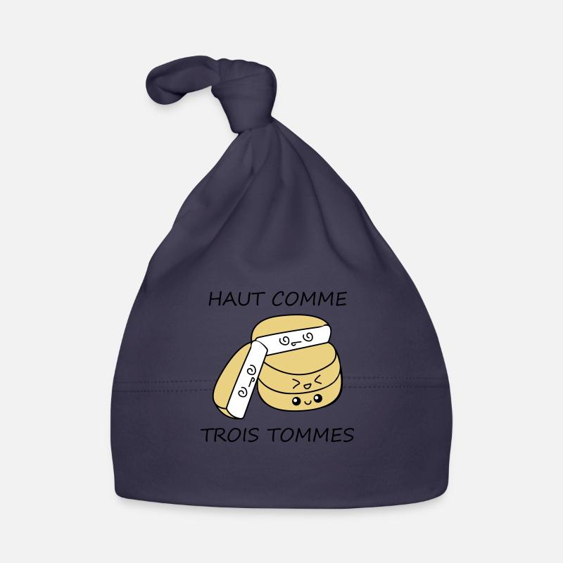 Haut comme trois tommes - Bonnet bio Bébé - marine