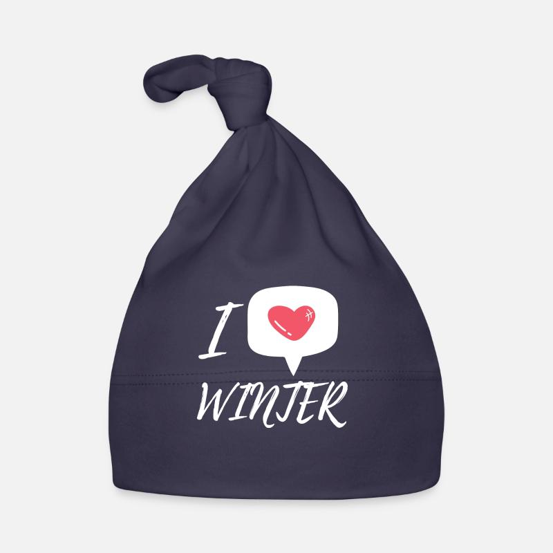 I love winter Organic Baby Cap