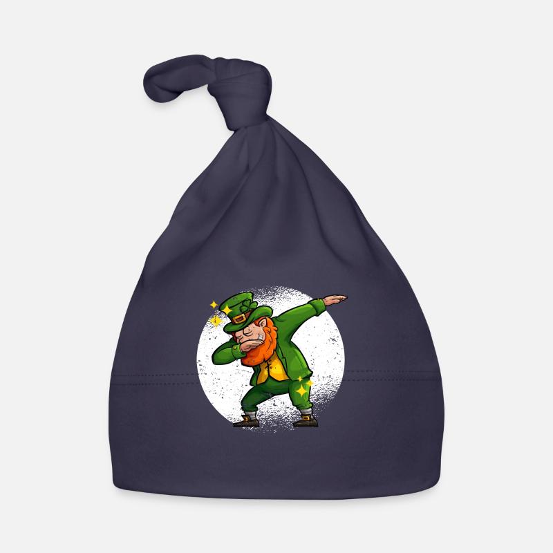Dabbing Leprechaun St. Patricks Day Irisches Klee Baby Bio-Mütze